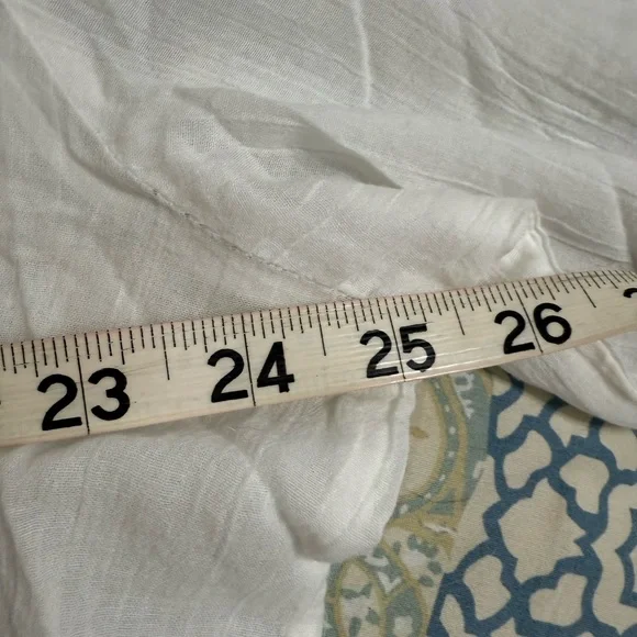 Aerie Cotton Blouse Eyelet XXL New with Tags Beach Coverup - Picture 6 of 8